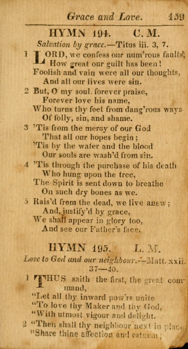 A Choice Selection of Psalms, Hymns and Spiritual Songs for the use of  Christians page 160