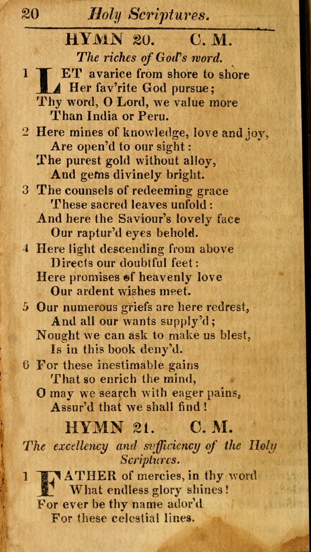 A Choice Selection of Psalms, Hymns and Spiritual Songs for the use of  Christians page 21