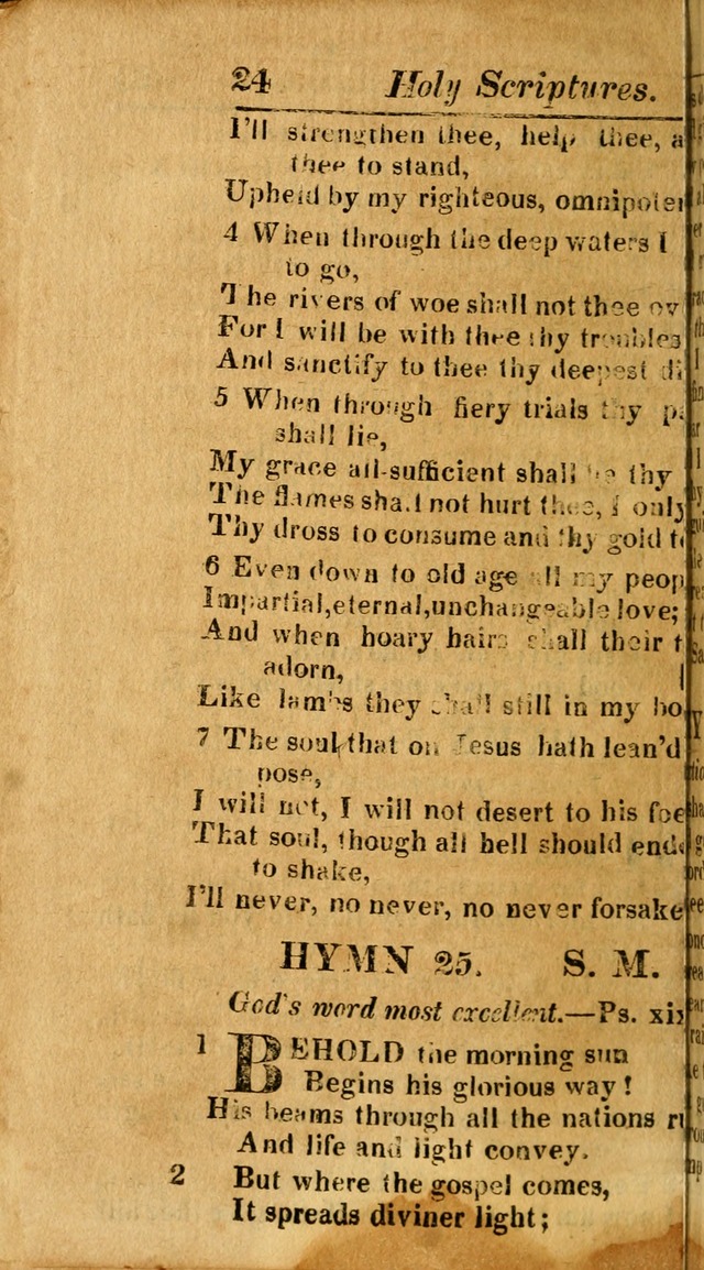 A Choice Selection of Psalms, Hymns and Spiritual Songs for the use of  Christians page 25