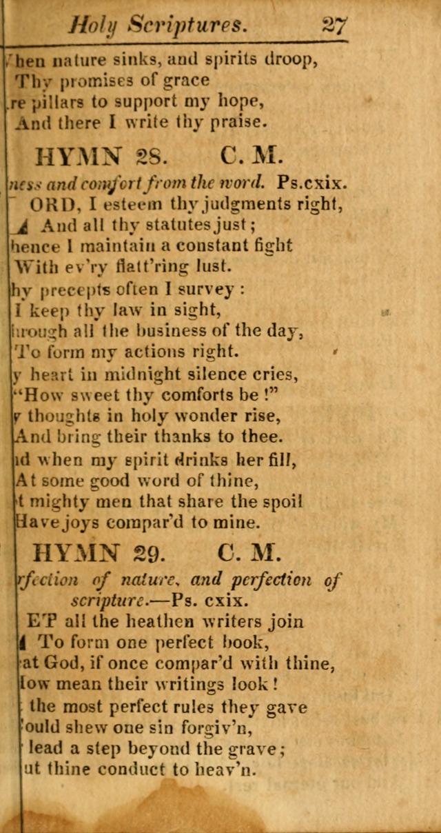 A Choice Selection of Psalms, Hymns and Spiritual Songs for the use of  Christians page 28