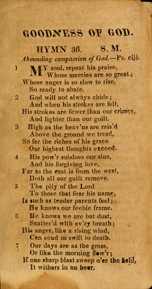 A Choice Selection of Psalms, Hymns and Spiritual Songs for the use of  Christians page 34