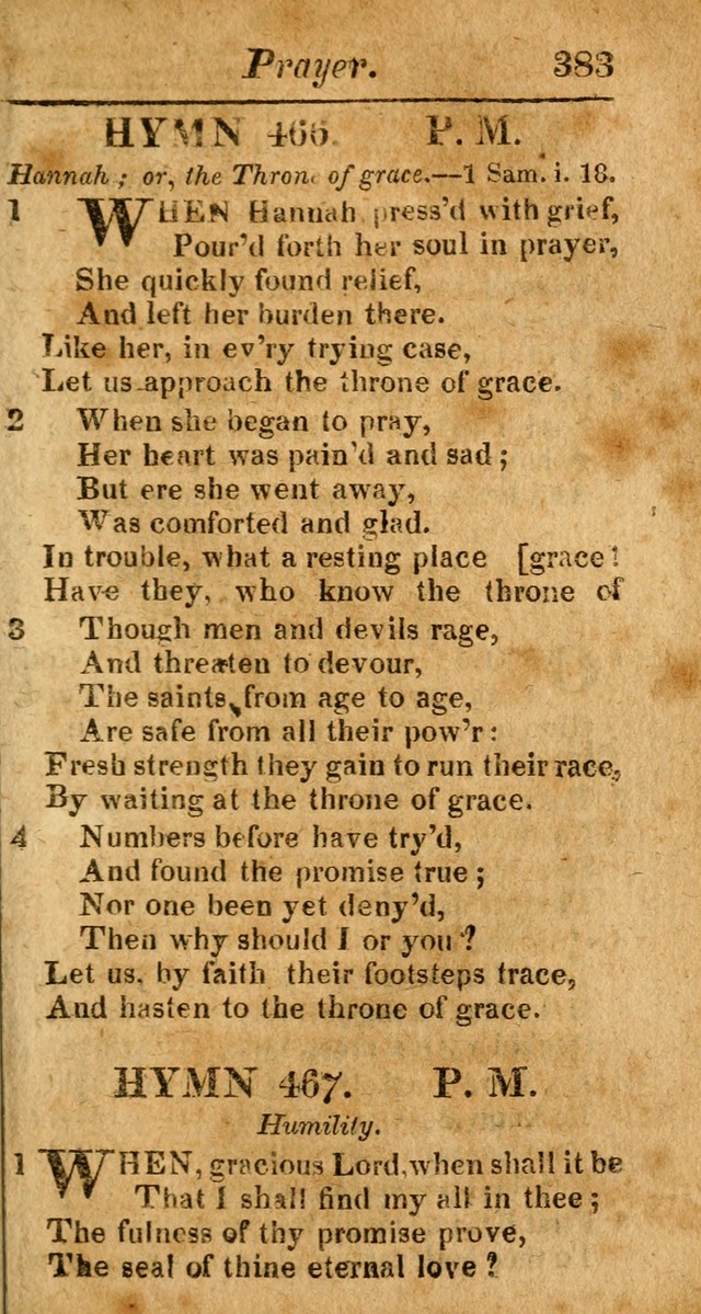 A Choice Selection of Psalms, Hymns and Spiritual Songs for the use of  Christians page 376