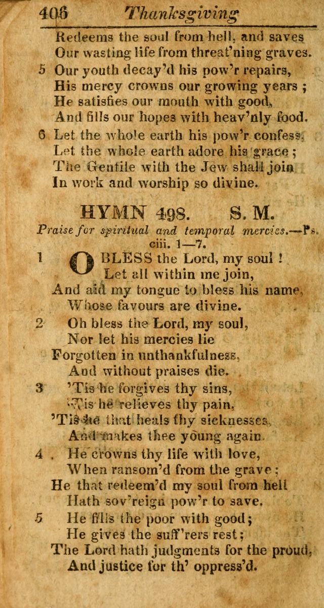 A Choice Selection of Psalms, Hymns and Spiritual Songs for the use of  Christians page 399