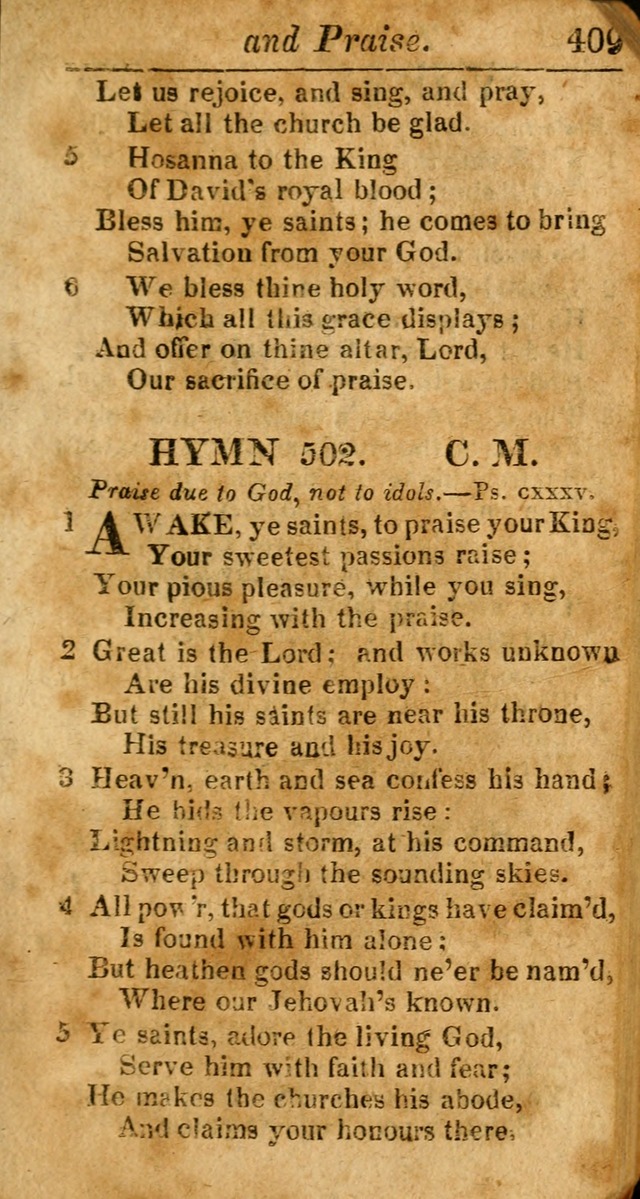 A Choice Selection of Psalms, Hymns and Spiritual Songs for the use of  Christians page 402