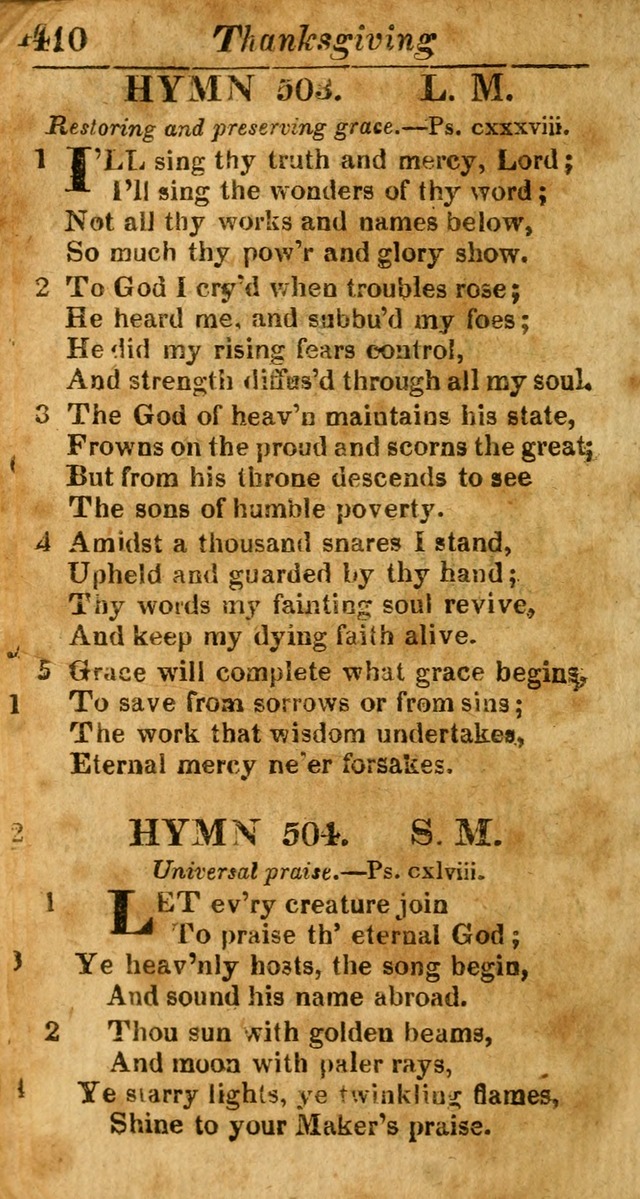 A Choice Selection of Psalms, Hymns and Spiritual Songs for the use of  Christians page 403