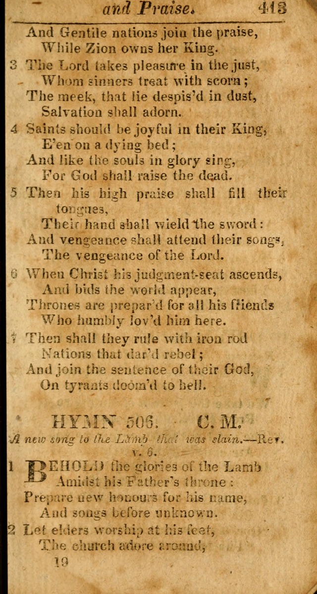 A Choice Selection of Psalms, Hymns and Spiritual Songs for the use of  Christians page 406