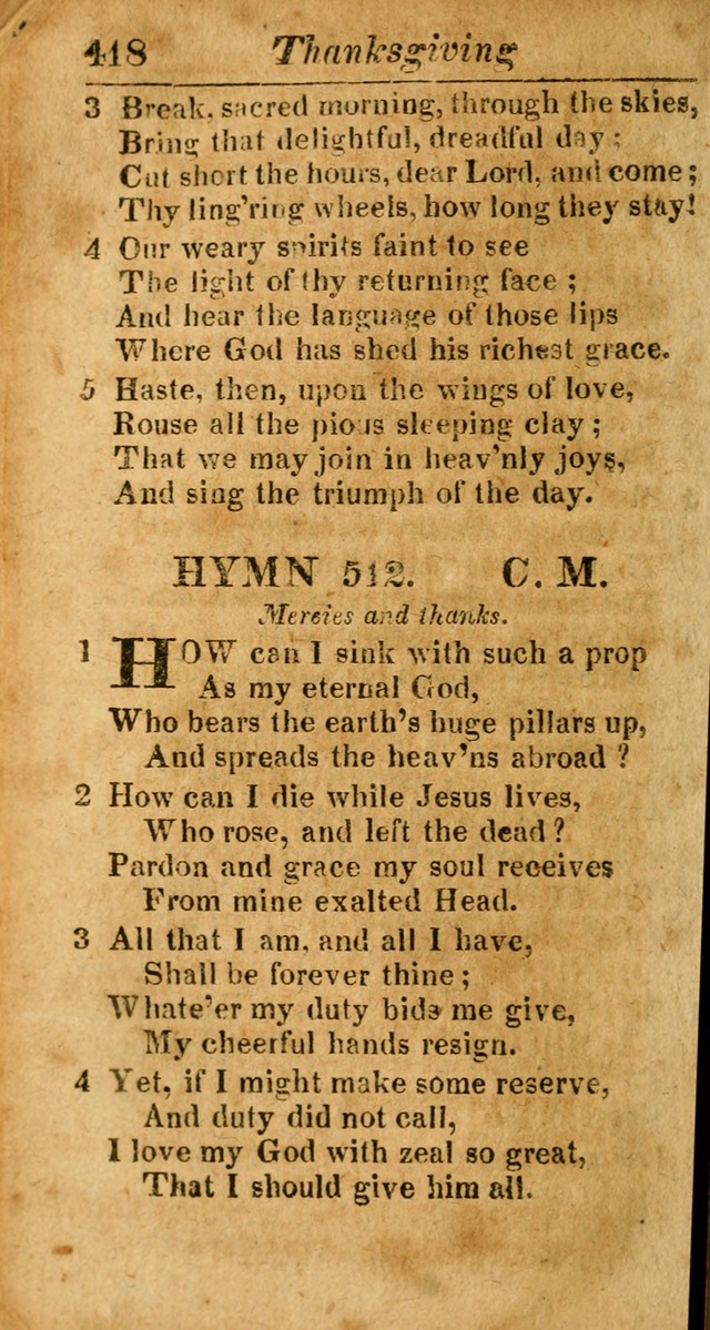 A Choice Selection of Psalms, Hymns and Spiritual Songs for the use of  Christians page 411