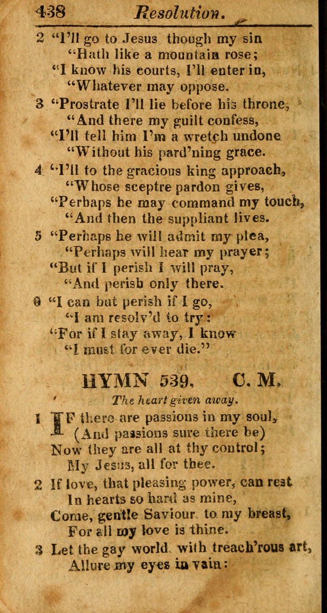 A Choice Selection of Psalms, Hymns and Spiritual Songs for the use of  Christians page 431