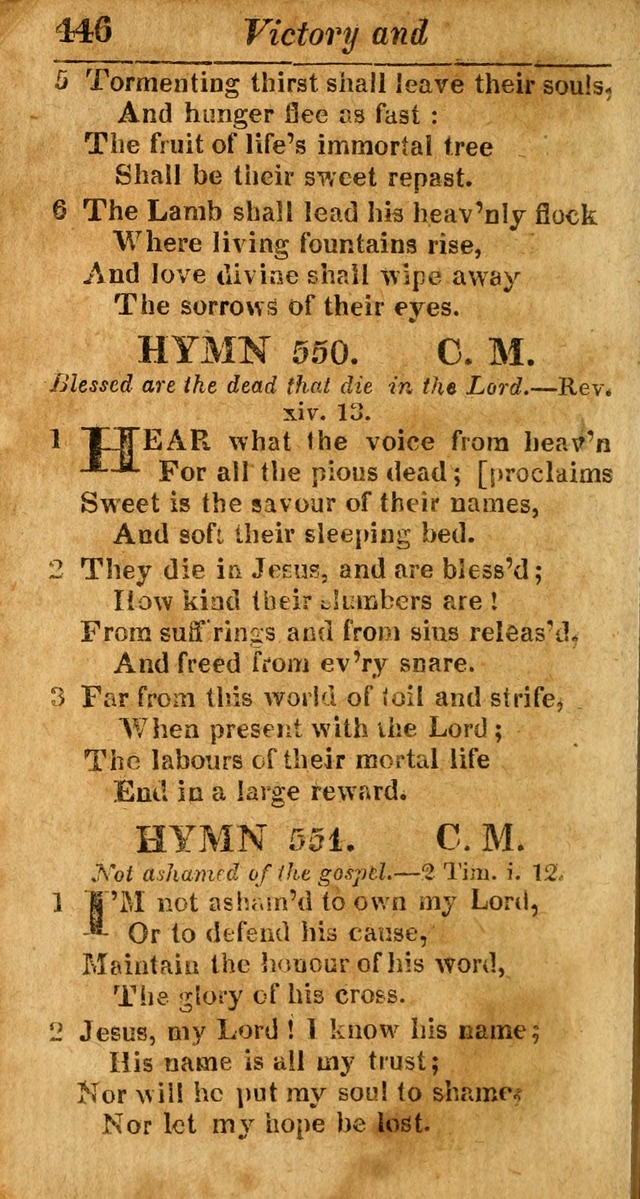 A Choice Selection of Psalms, Hymns and Spiritual Songs for the use of  Christians page 439