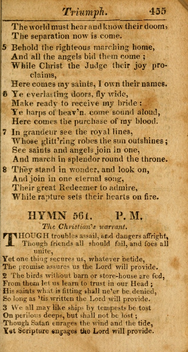 A Choice Selection of Psalms, Hymns and Spiritual Songs for the use of  Christians page 448