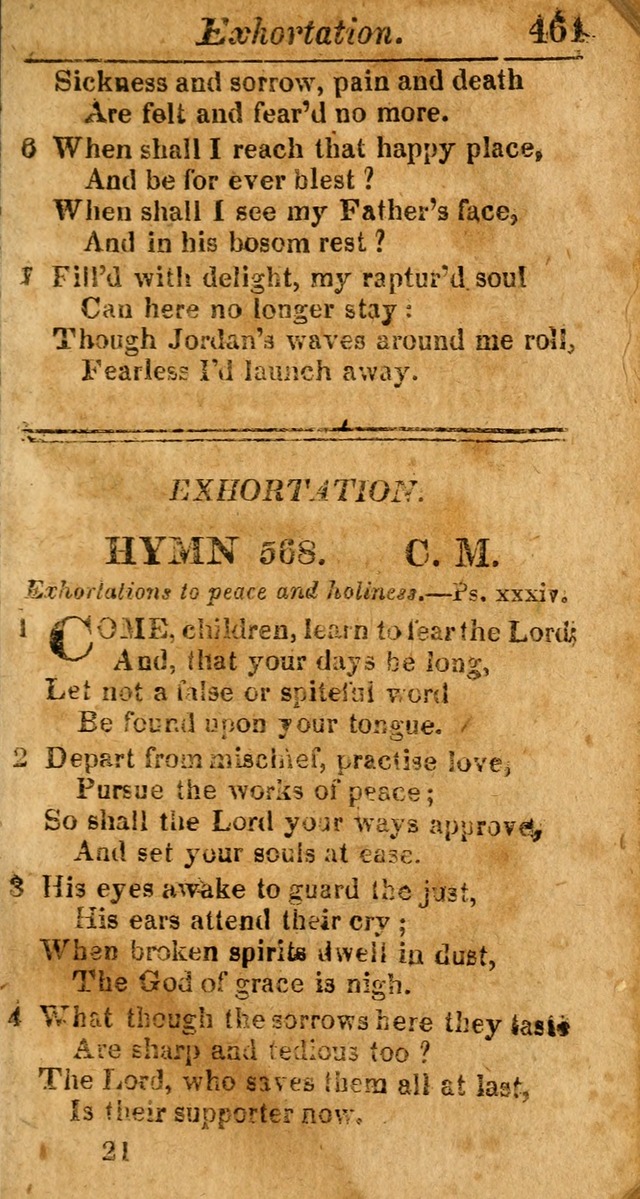 A Choice Selection of Psalms, Hymns and Spiritual Songs for the use of  Christians page 454