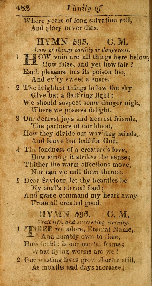 A Choice Selection of Psalms, Hymns and Spiritual Songs for the use of  Christians page 475