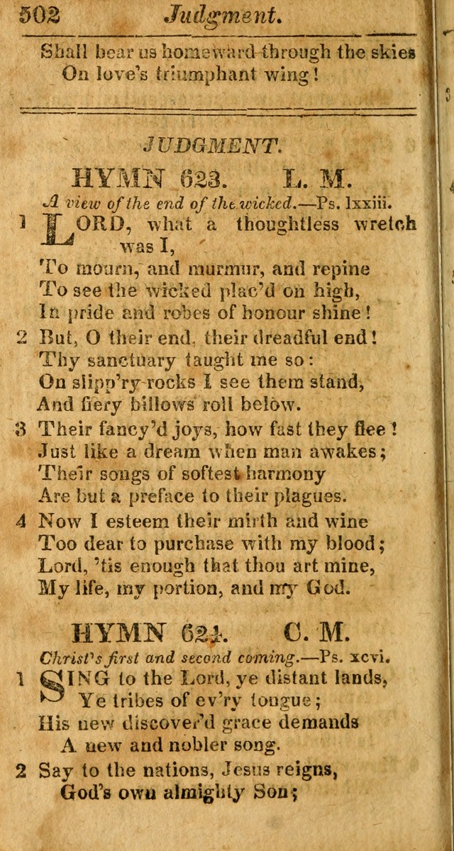 A Choice Selection of Psalms, Hymns and Spiritual Songs for the use of  Christians page 495