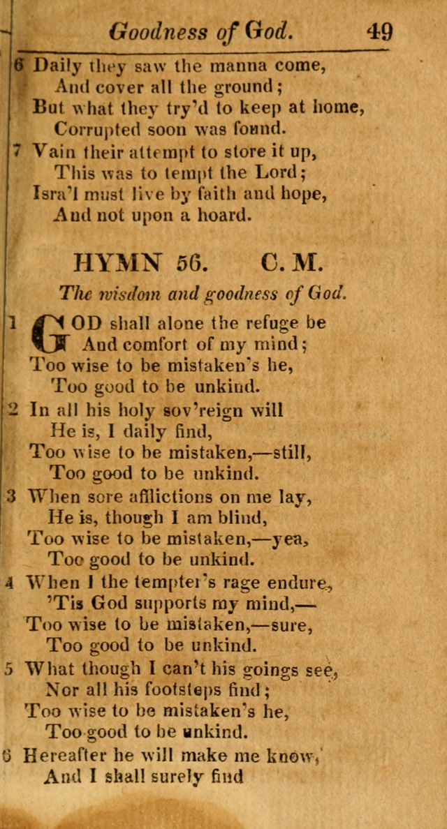 A Choice Selection of Psalms, Hymns and Spiritual Songs for the use of  Christians page 50