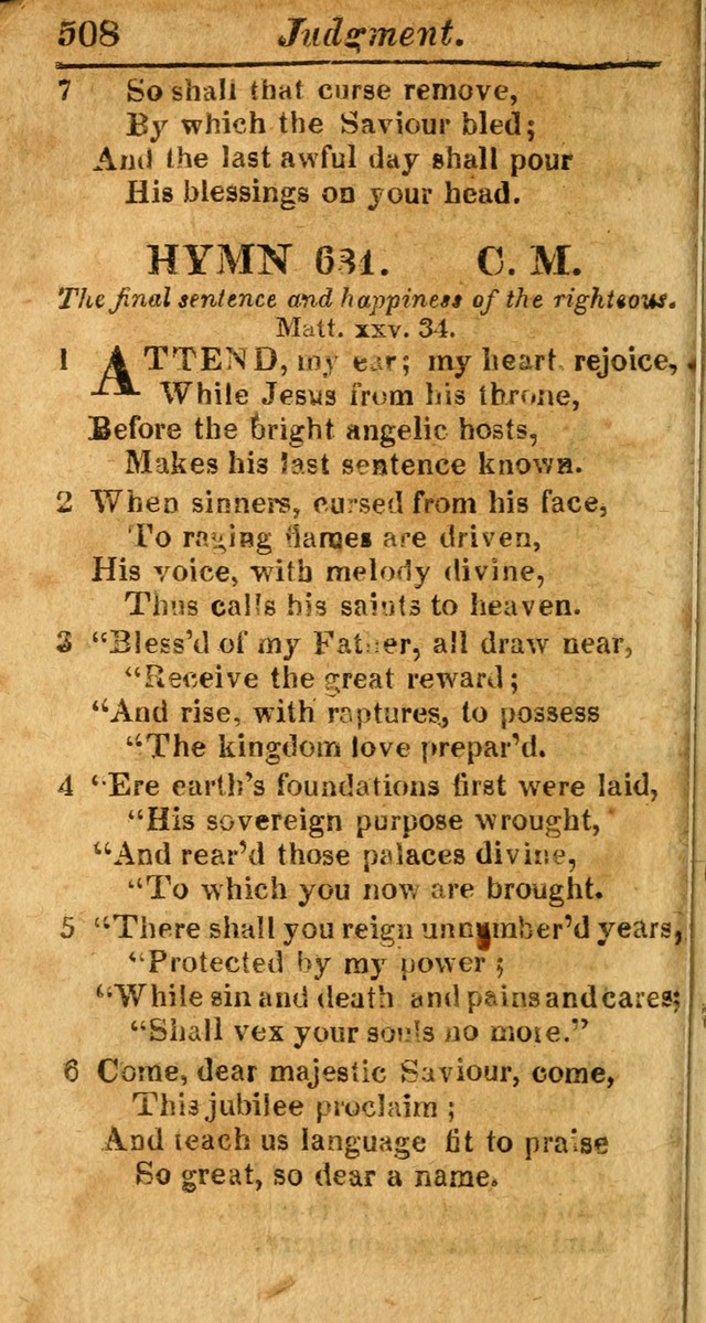 A Choice Selection of Psalms, Hymns and Spiritual Songs for the use of  Christians page 501