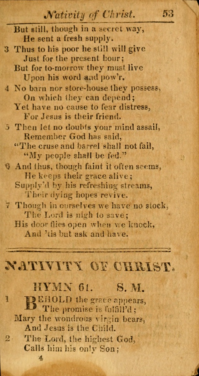 A Choice Selection of Psalms, Hymns and Spiritual Songs for the use of  Christians page 54