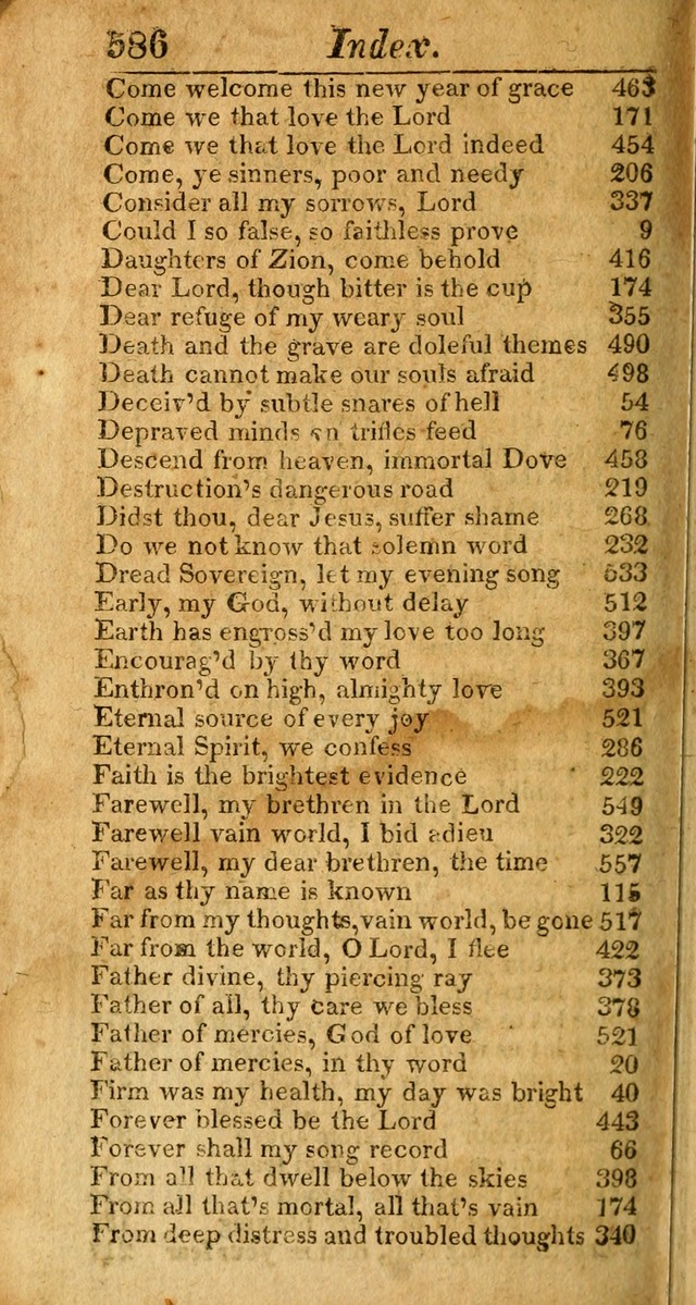 A Choice Selection of Psalms, Hymns and Spiritual Songs for the use of  Christians page 579