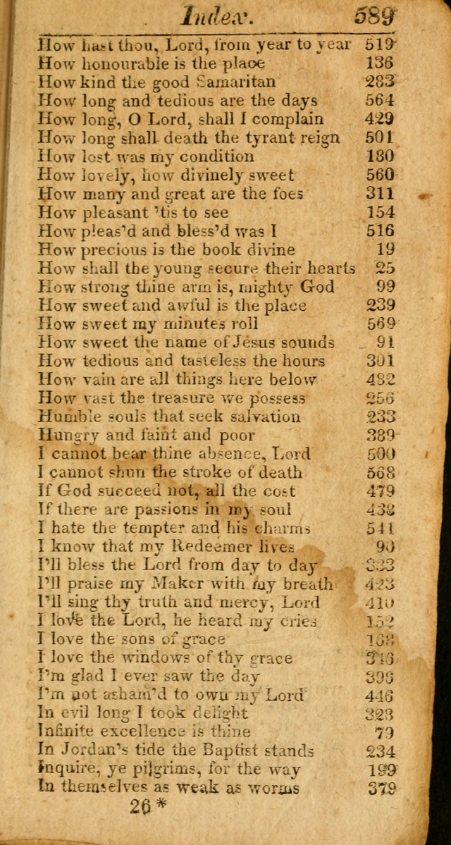 A Choice Selection of Psalms, Hymns and Spiritual Songs for the use of  Christians page 582