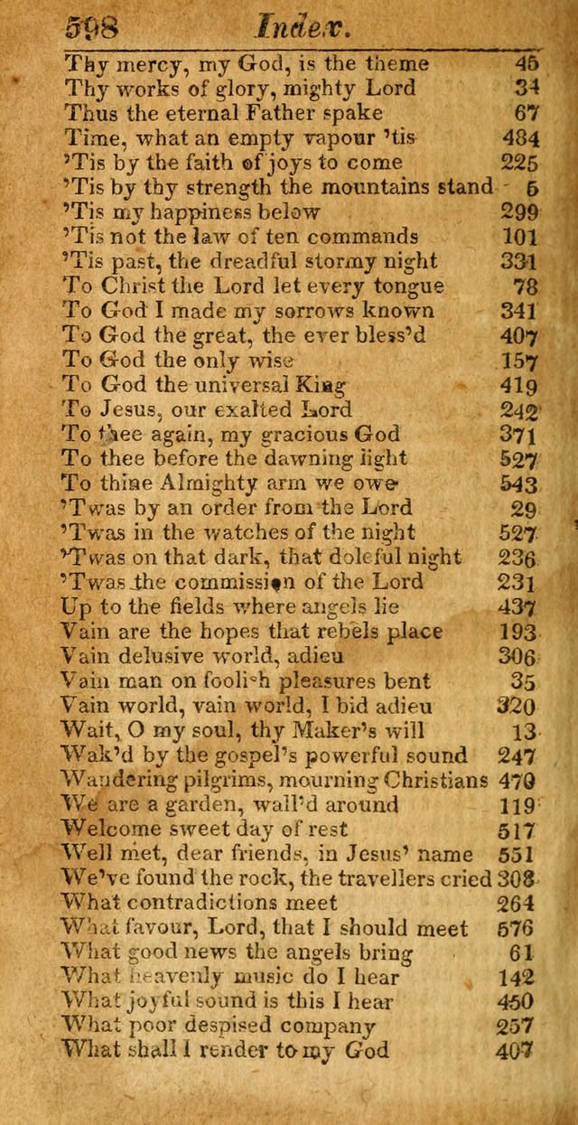 A Choice Selection of Psalms, Hymns and Spiritual Songs for the use of  Christians page 591