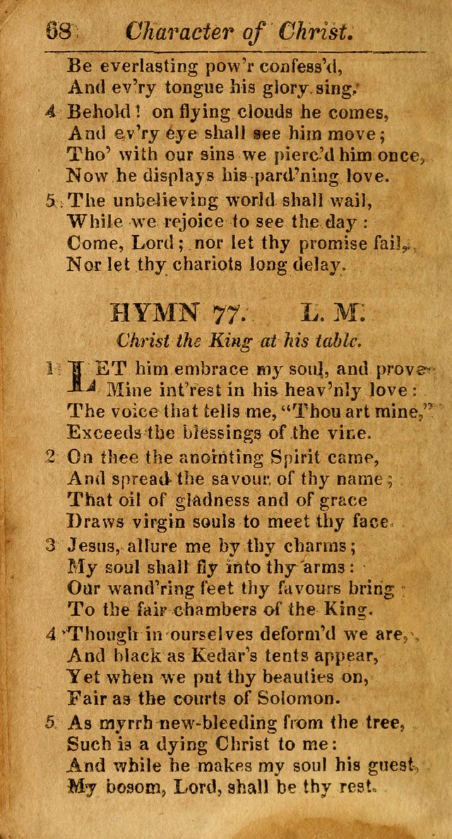 A Choice Selection of Psalms, Hymns and Spiritual Songs for the use of  Christians page 69