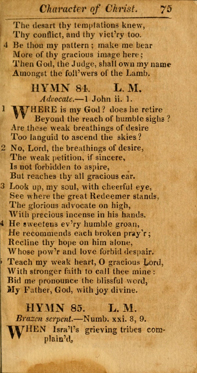 A Choice Selection of Psalms, Hymns and Spiritual Songs for the use of  Christians page 76