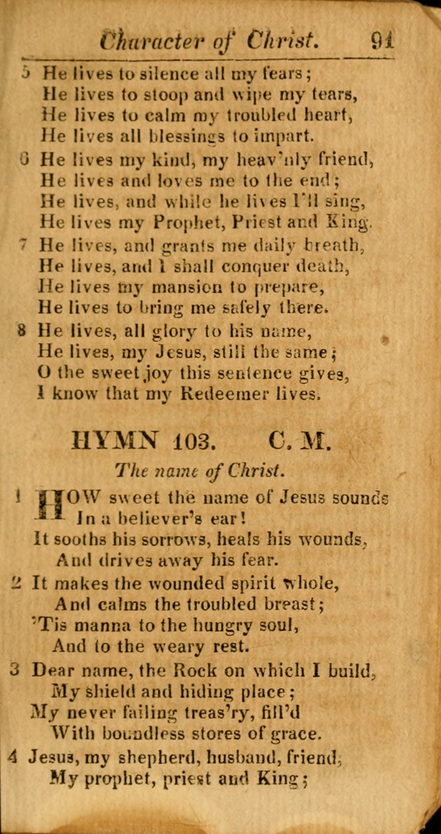 A Choice Selection of Psalms, Hymns and Spiritual Songs for the use of  Christians page 92