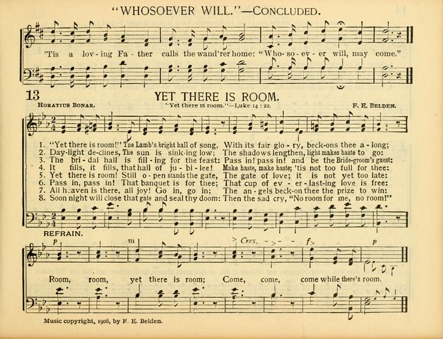 Christ in Song: for all religious services nearly one thousand best gospel hymns, new and old with responsive scripture readings (Rev. and Enl.) page 13