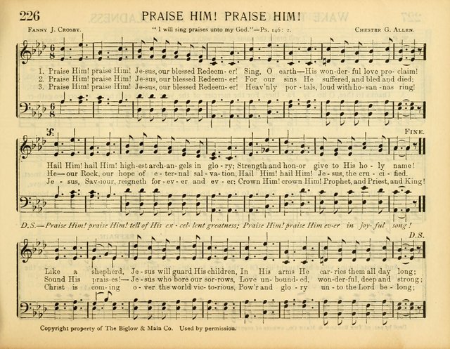 Christ in Song: for all religious services nearly one thousand best gospel hymns, new and old with responsive scripture readings (Rev. and Enl.) page 153