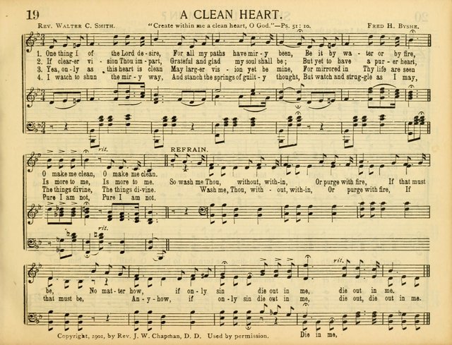 Christ in Song: for all religious services nearly one thousand best gospel hymns, new and old with responsive scripture readings (Rev. and Enl.) page 19