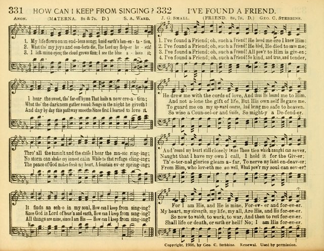 Christ in Song: for all religious services nearly one thousand best gospel hymns, new and old with responsive scripture readings (Rev. and Enl.) page 218