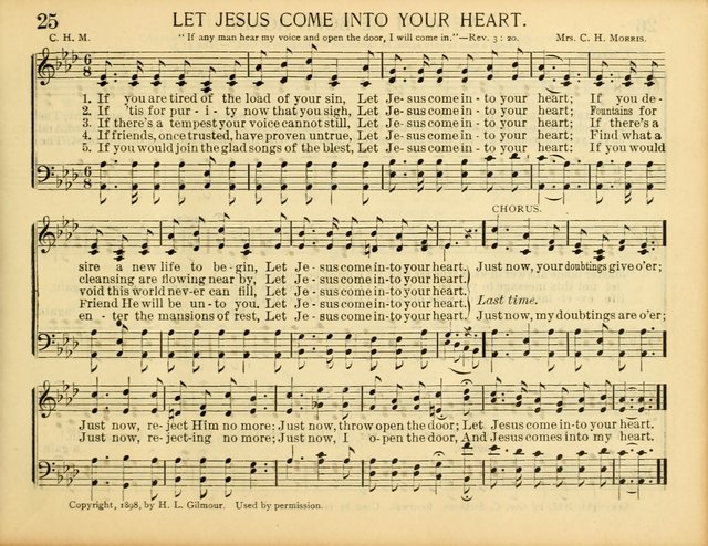 Christ in Song: for all religious services nearly one thousand best gospel hymns, new and old with responsive scripture readings (Rev. and Enl.) page 25