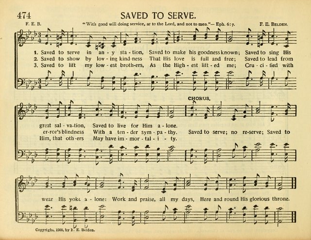 Christ in Song: for all religious services nearly one thousand best gospel hymns, new and old with responsive scripture readings (Rev. and Enl.) page 266