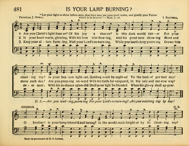 Christ in Song: for all religious services nearly one thousand best gospel hymns, new and old with responsive scripture readings (Rev. and Enl.) page 273