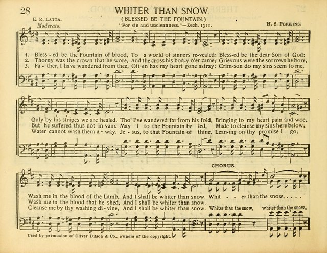 Christ in Song: for all religious services nearly one thousand best gospel hymns, new and old with responsive scripture readings (Rev. and Enl.) page 28