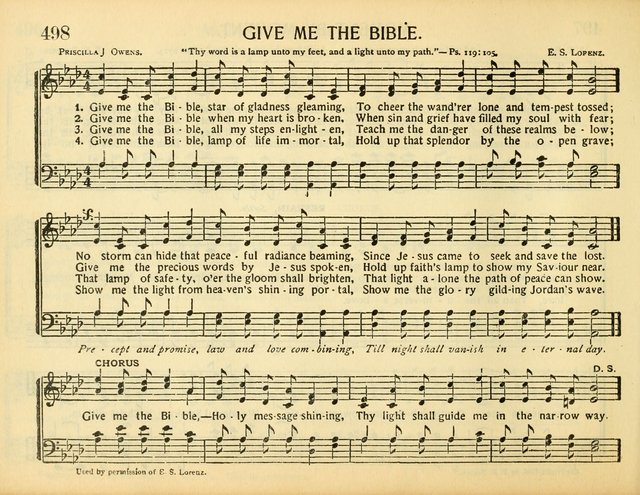 Christ in Song: for all religious services nearly one thousand best gospel hymns, new and old with responsive scripture readings (Rev. and Enl.) page 290