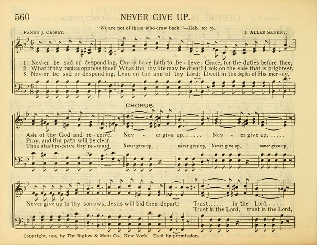 Christ in Song: for all religious services nearly one thousand best gospel hymns, new and old with responsive scripture readings (Rev. and Enl.) page 352