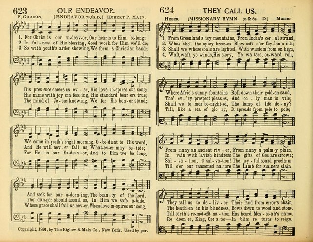 Christ in Song: for all religious services nearly one thousand best gospel hymns, new and old with responsive scripture readings (Rev. and Enl.) page 398