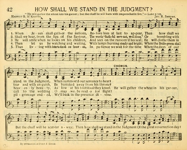 Christ in Song: for all religious services nearly one thousand best gospel hymns, new and old with responsive scripture readings (Rev. and Enl.) page 42