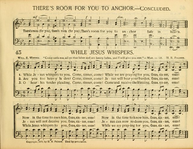 Christ in Song: for all religious services nearly one thousand best gospel hymns, new and old with responsive scripture readings (Rev. and Enl.) page 45