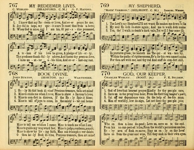 Christ in Song: for all religious services nearly one thousand best gospel hymns, new and old with responsive scripture readings (Rev. and Enl.) page 452