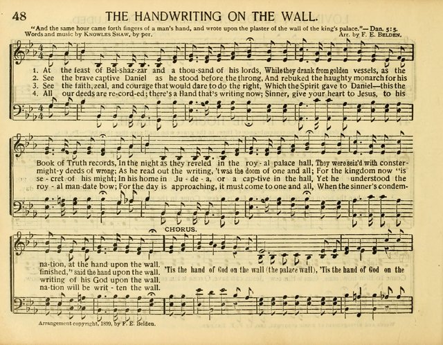 Christ in Song: for all religious services nearly one thousand best gospel hymns, new and old with responsive scripture readings (Rev. and Enl.) page 48