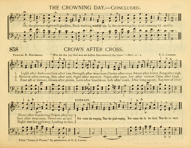 Christ in Song: for all religious services nearly one thousand best gospel hymns, new and old with responsive scripture readings (Rev. and Enl.) page 483