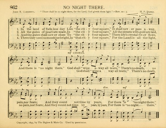 Christ in Song: for all religious services nearly one thousand best gospel hymns, new and old with responsive scripture readings (Rev. and Enl.) page 487