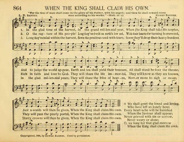 Christ in Song: for all religious services nearly one thousand best gospel hymns, new and old with responsive scripture readings (Rev. and Enl.) page 489