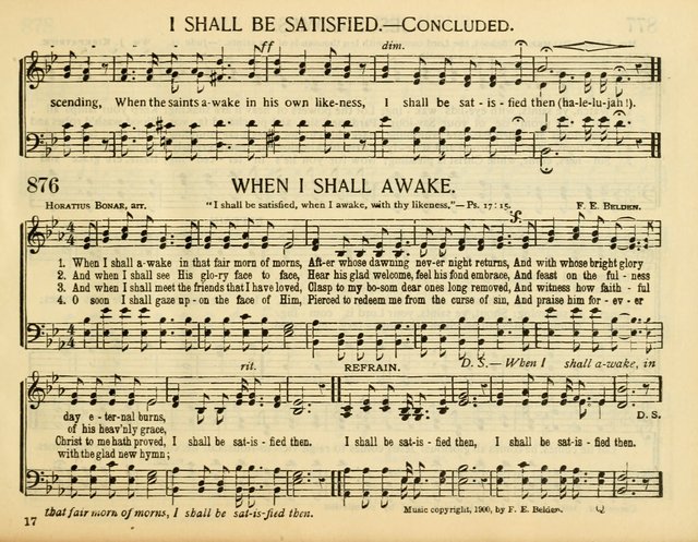 Christ in Song: for all religious services nearly one thousand best gospel hymns, new and old with responsive scripture readings (Rev. and Enl.) page 501