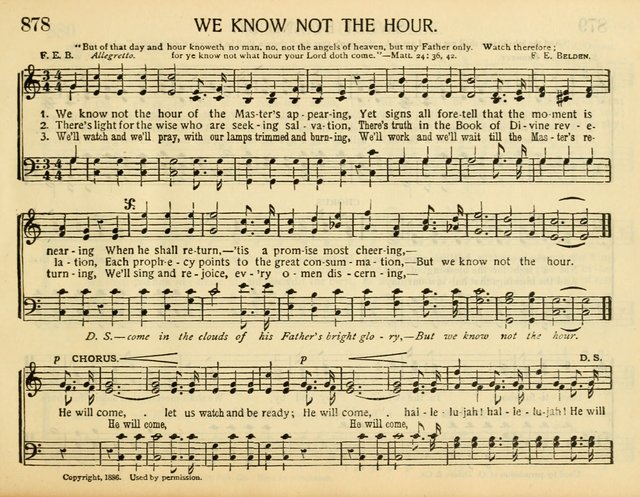 Christ in Song: for all religious services nearly one thousand best gospel hymns, new and old with responsive scripture readings (Rev. and Enl.) page 503