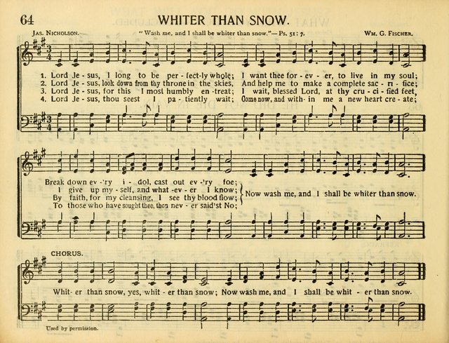 Christ in Song: for all religious services nearly one thousand best gospel hymns, new and old with responsive scripture readings (Rev. and Enl.) page 64