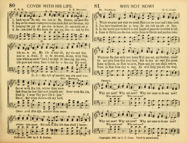 Christ in Song: for all religious services nearly one thousand best gospel hymns, new and old with responsive scripture readings (Rev. and Enl.) page 75