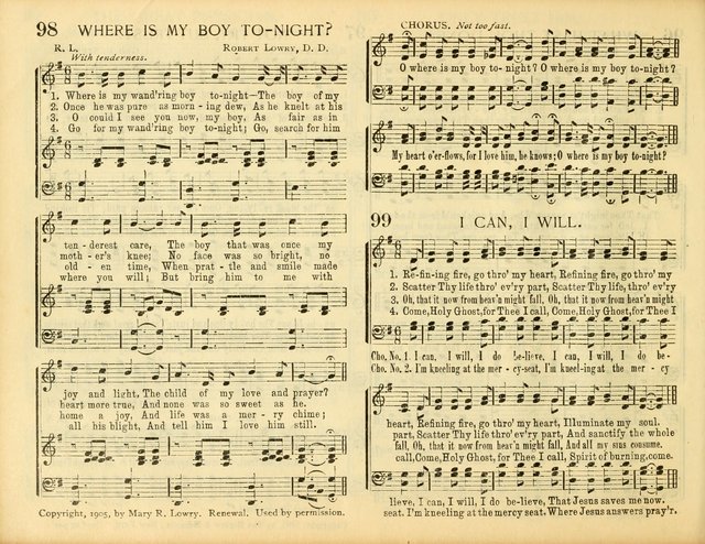 Christ in Song: for all religious services nearly one thousand best gospel hymns, new and old with responsive scripture readings (Rev. and Enl.) page 84