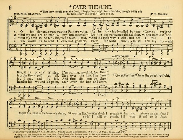 Christ in Song: for all religious services nearly one thousand best gospel hymns, new and old with responsive scripture readings (Rev. and Enl.) page 9